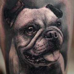 Tatuaż wzór pies
