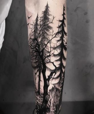Tatuaże las