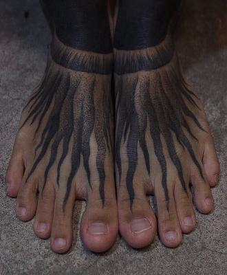 Tatuaże na stopach i nogach